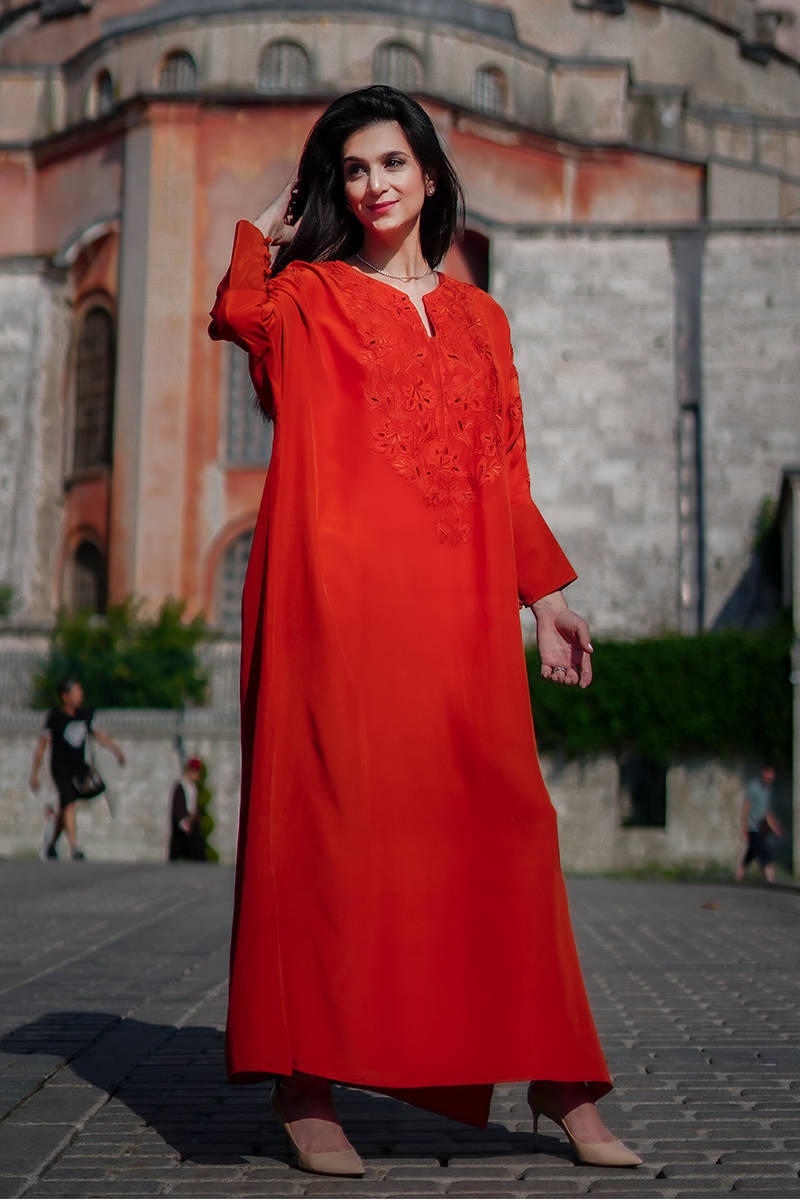 Picture of Rusk Silk Kaftan