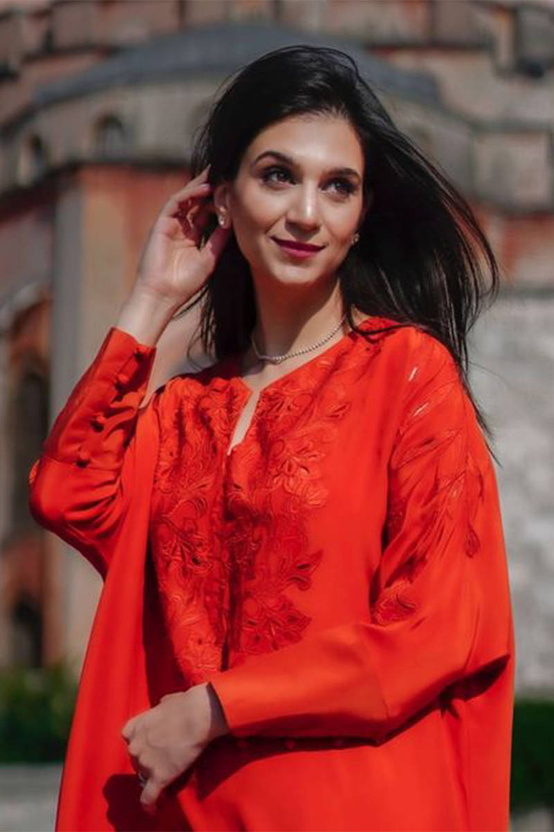 Picture of Rusk Silk Kaftan