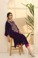 Picture of Festive Velvet Phiran With Pants