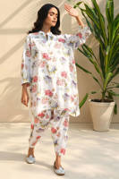 Picture of Blue Floral Printed Set Khadar