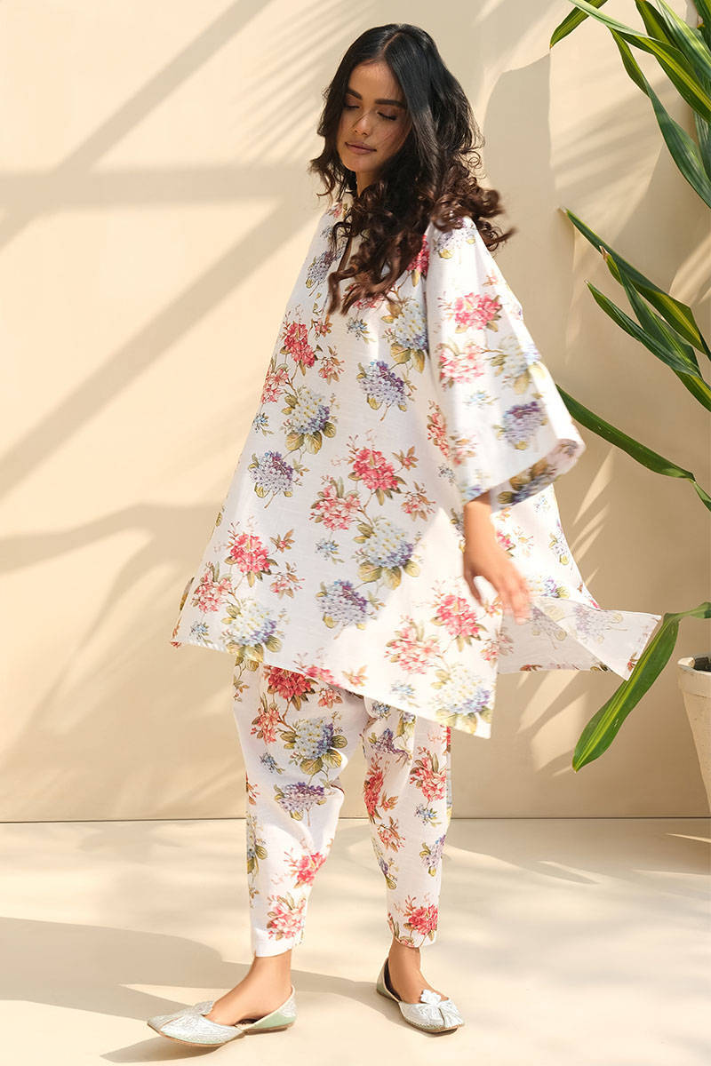 Picture of Blue Floral Printed Set Khadar