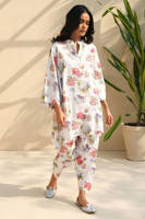 Picture of Blue Floral Printed Set Khadar