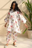 Picture of Blue Floral Printed Set Khadar