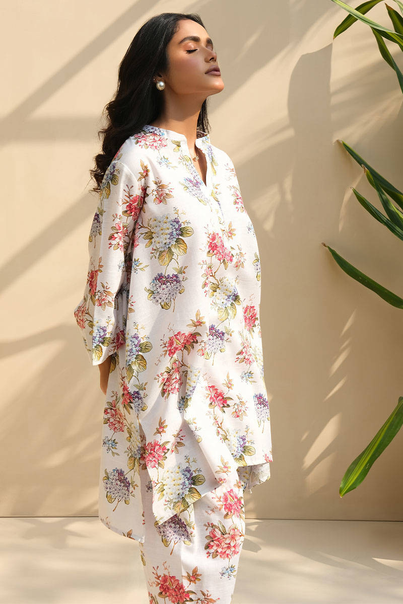 Picture of Blue Floral Printed Set Khadar