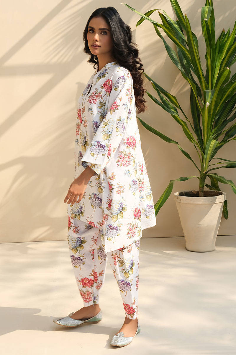 Picture of Blue Floral Printed Set Khadar