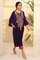 Picture of Festive Velvet Phiran With Pants