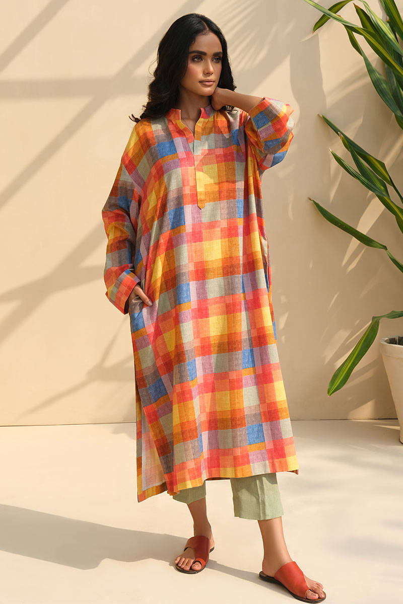 Picture of Check Print Khaddar