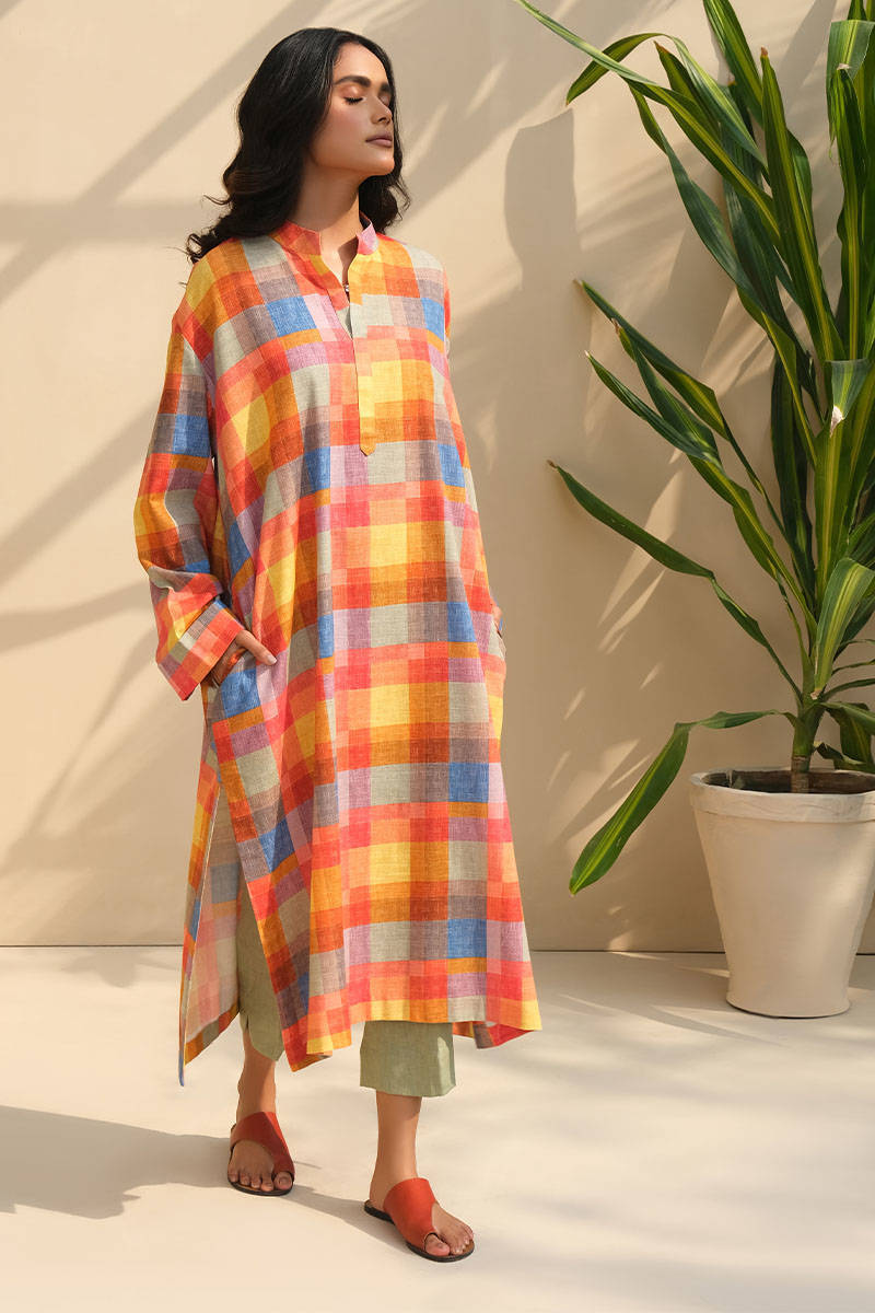 Picture of Check Print Khaddar