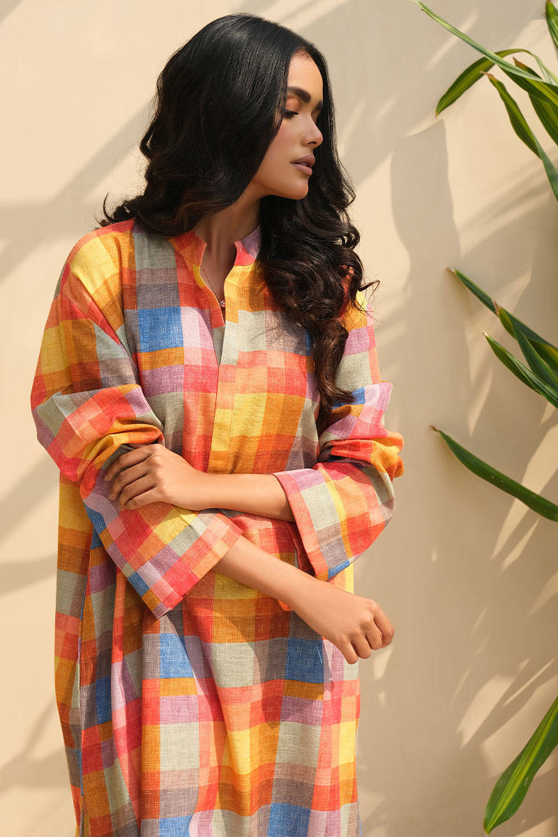 Picture of Check Print Khaddar