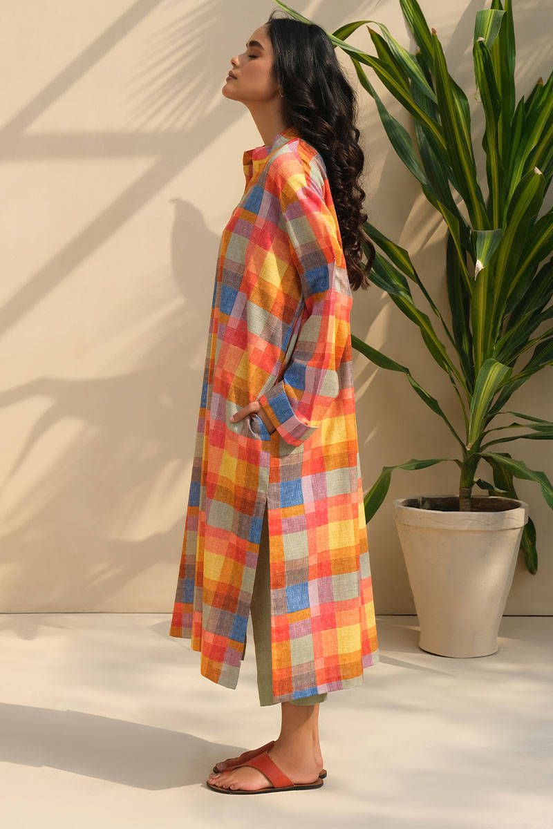 Picture of Check Print Khaddar