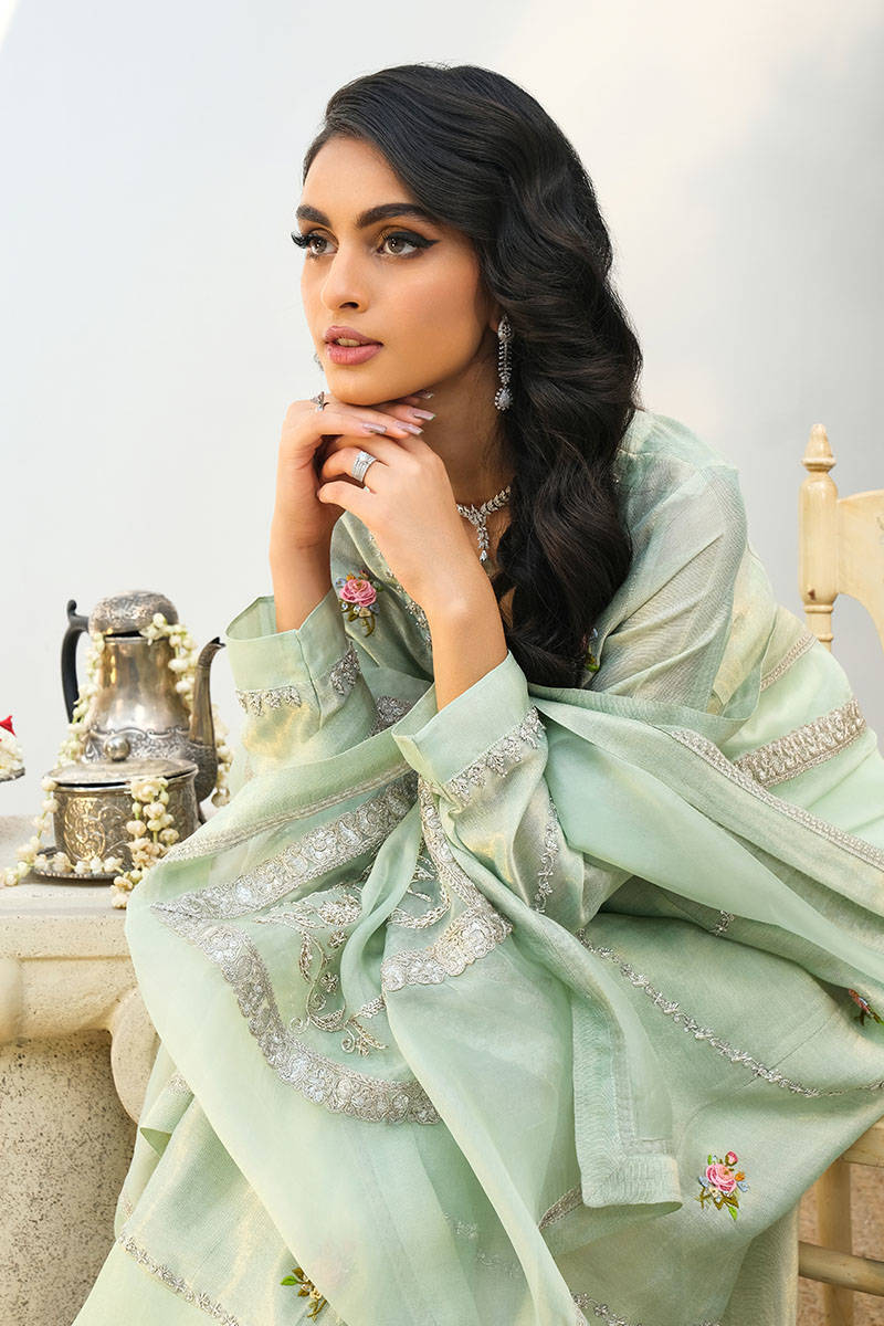 Picture of Mint Rose With Dupatta And Pants