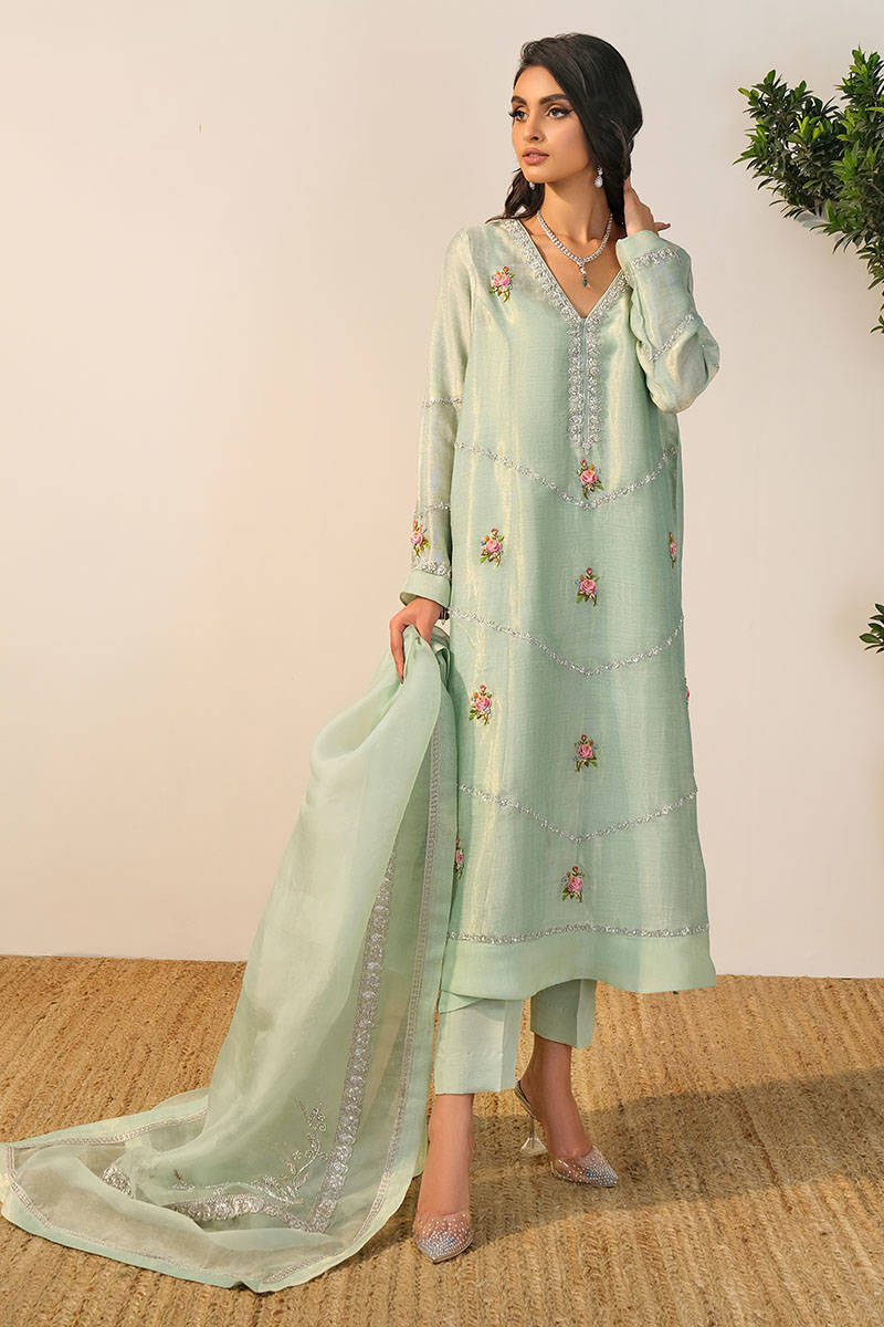 Picture of Mint Rose With Dupatta And Pants