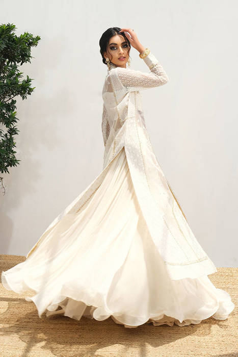 Lakhnavi Gown With Lehnga