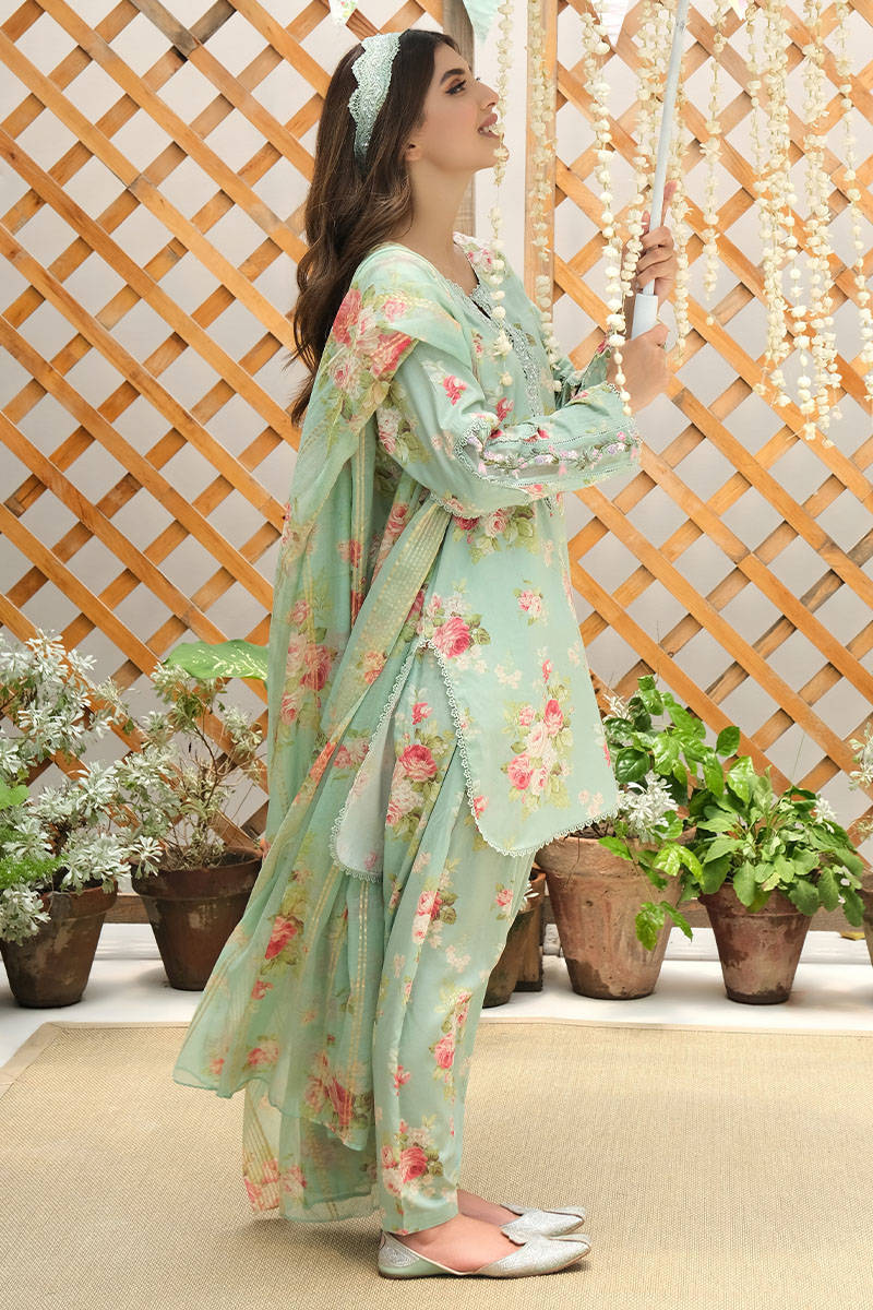 Picture of Aqua Floral with Shalwar