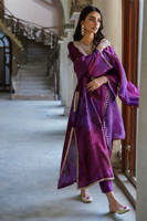 Picture of Gold Forest Burgundy with Pants