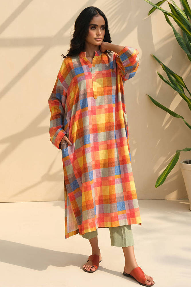 Picture of Check Print Khaddar