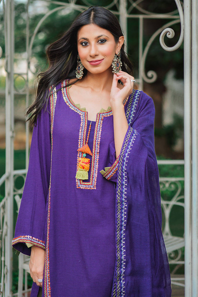 美品 ★ quitan キタン　FRILLED TUNIC JAMDANI 美品 ☆ quitan キタン FRILLED TUNIC JAMDANI