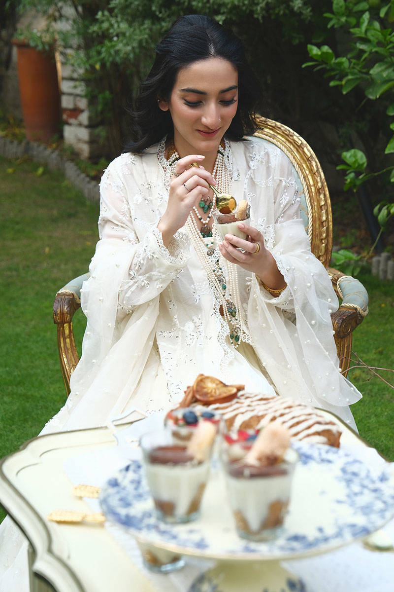 Picture of Pearl Encrusted Jacket With Lehnga Choli