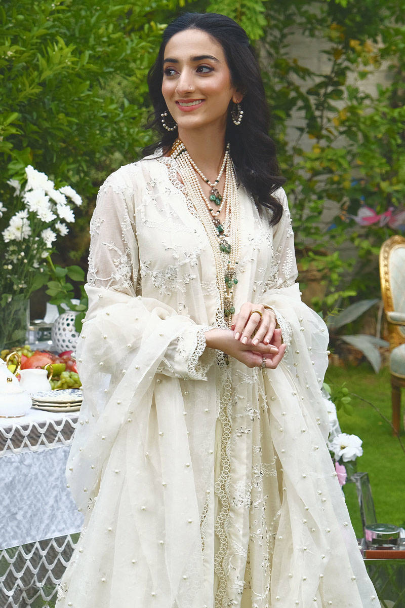 Picture of Pearl Encrusted Jacket With Lehnga Choli