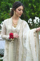 Picture of Lakhnavi Tassel Gown With Lehenga