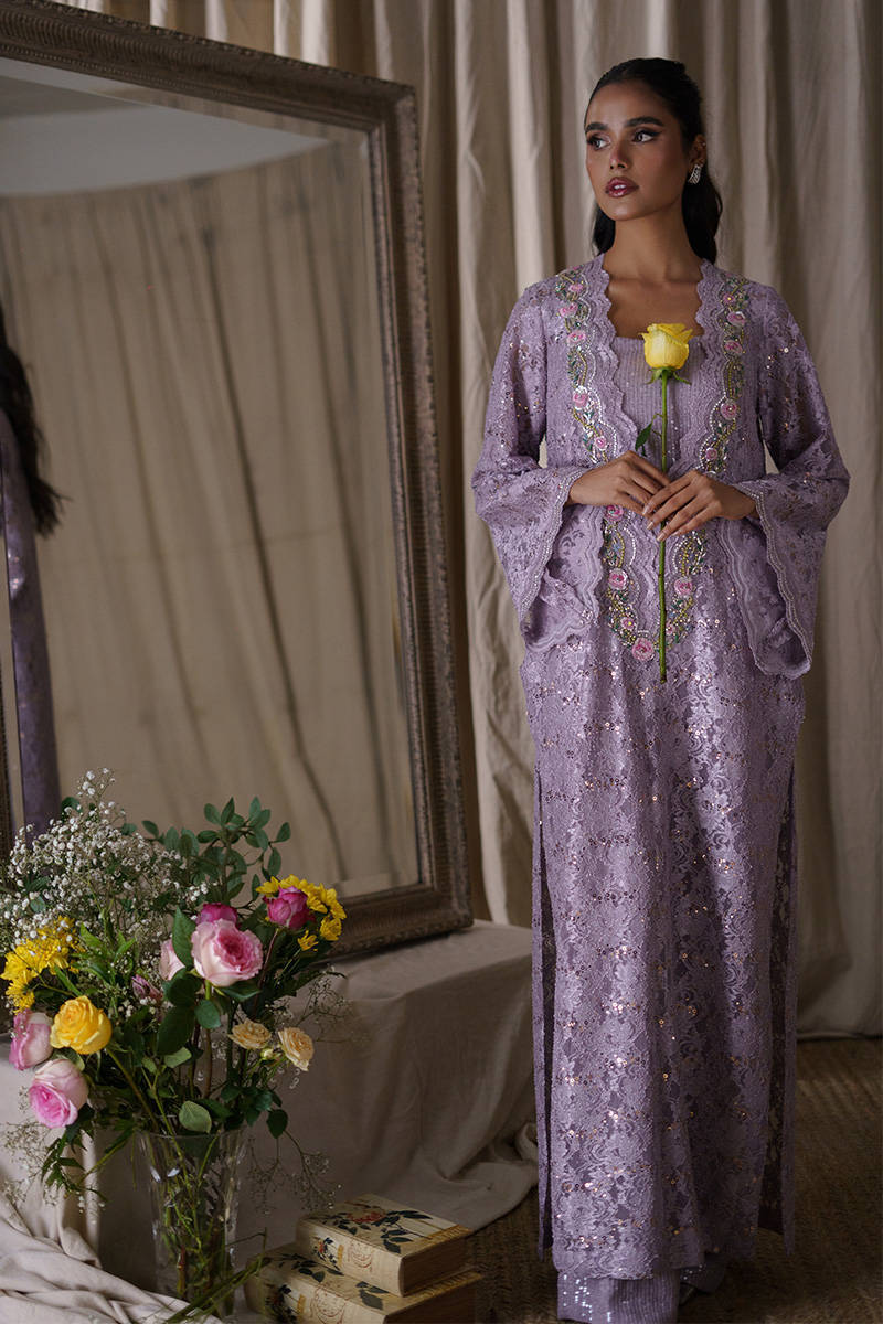 Picture of Lilac Sequence Lace With Jumpsuit