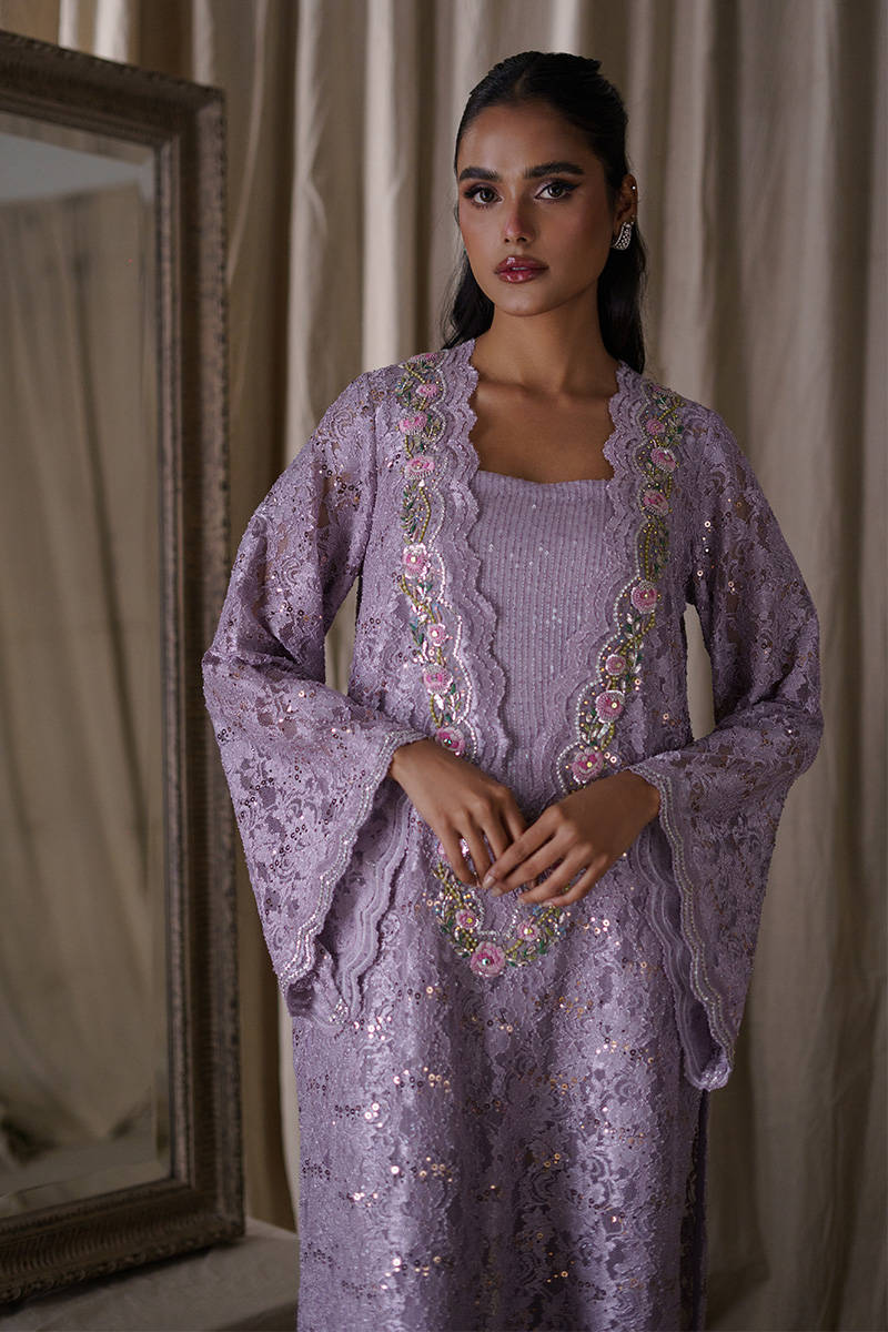 Picture of Lilac Sequence Lace With Jumpsuit