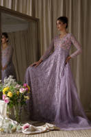 Picture of Lilac Lace Pishwas With Dupatta