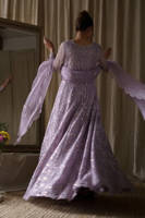 Picture of Lilac Lace Pishwas With Dupatta