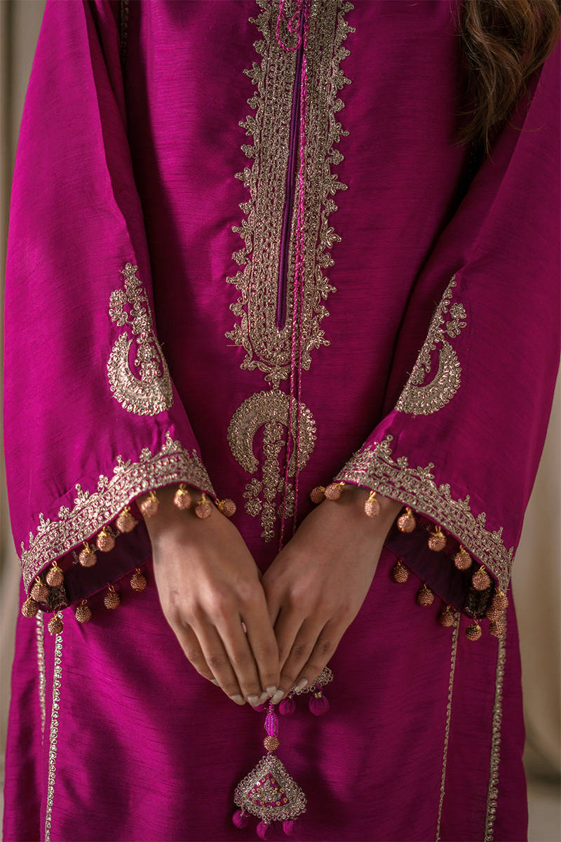 Picture of Magenta Silk with Pants