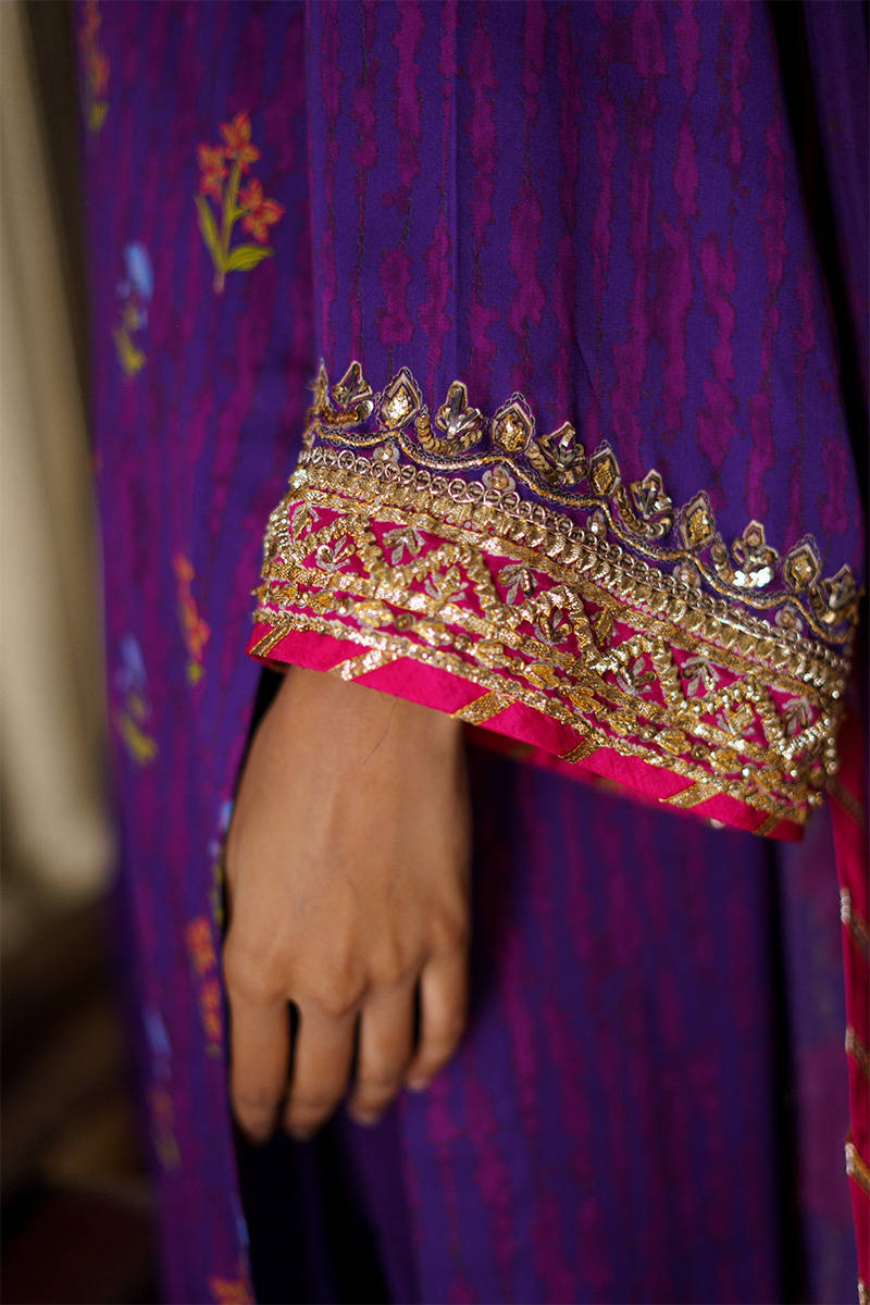 Picture of Purple Festive With Pants And Dupatta