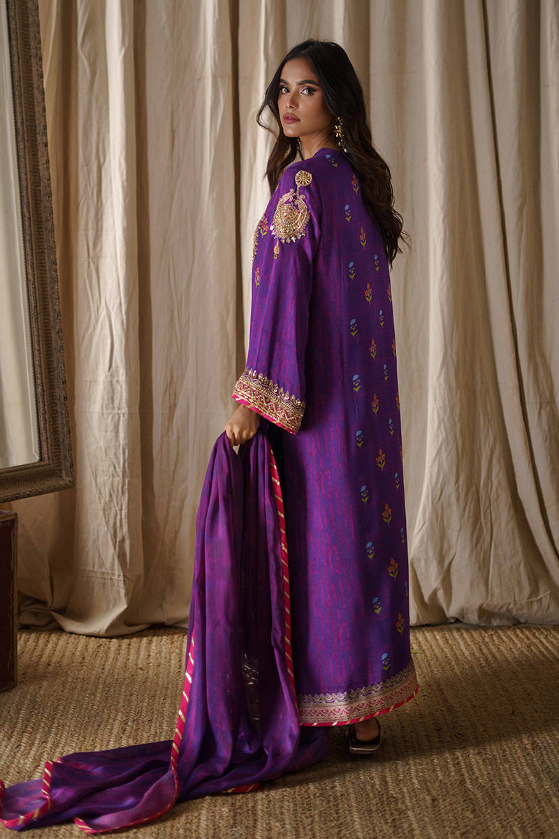 Picture of Purple Festive With Pants And Dupatta