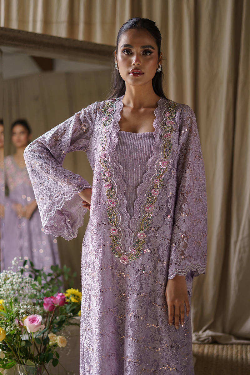 Picture of Lilac Sequence Lace With Jumpsuit