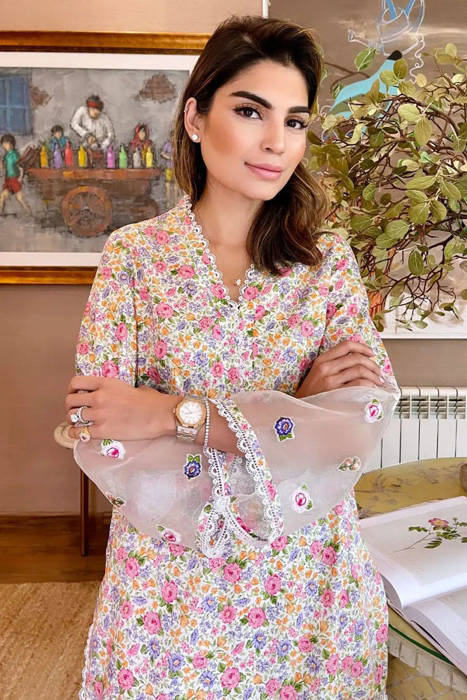 Dainty Floral (Basic) With Shalwar