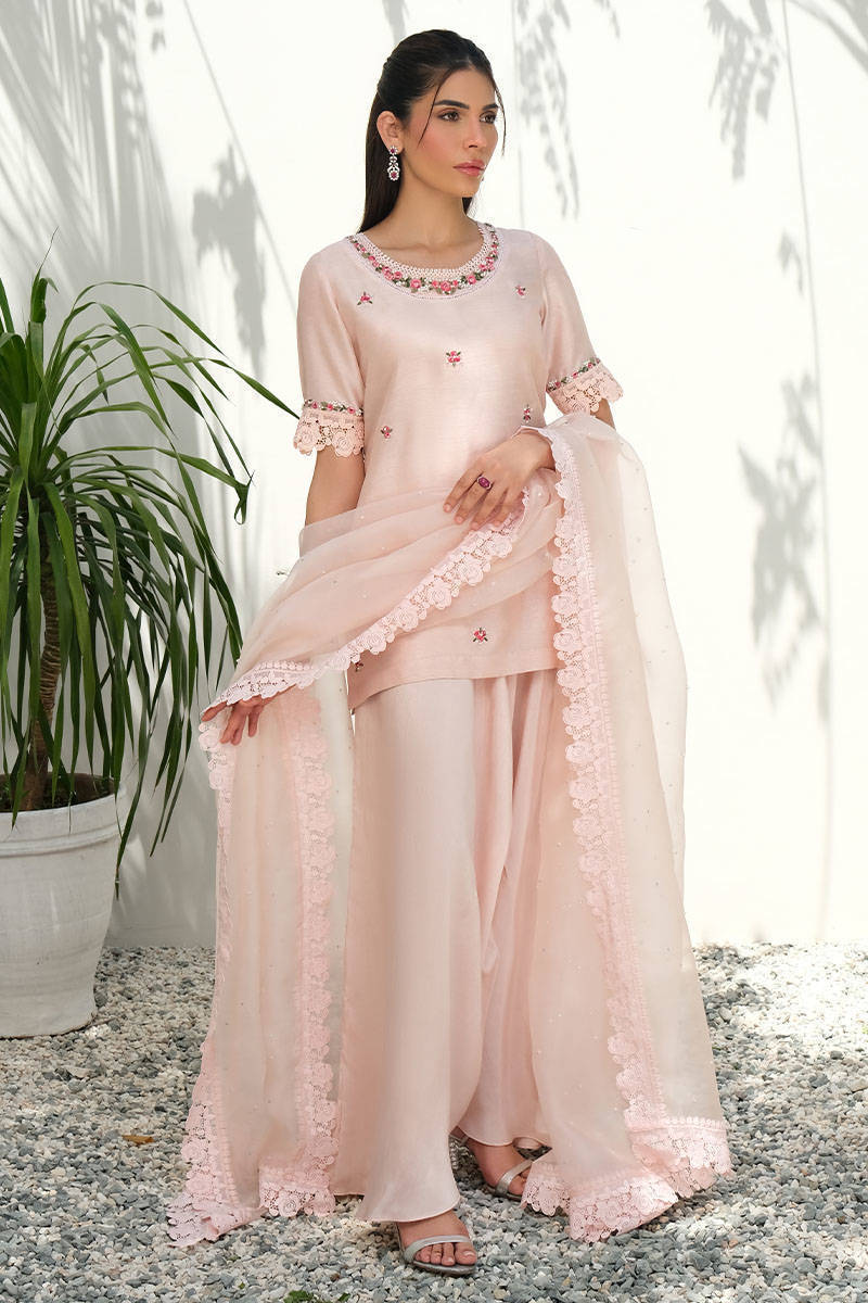 Picture of Pink Silk Floral With Pants