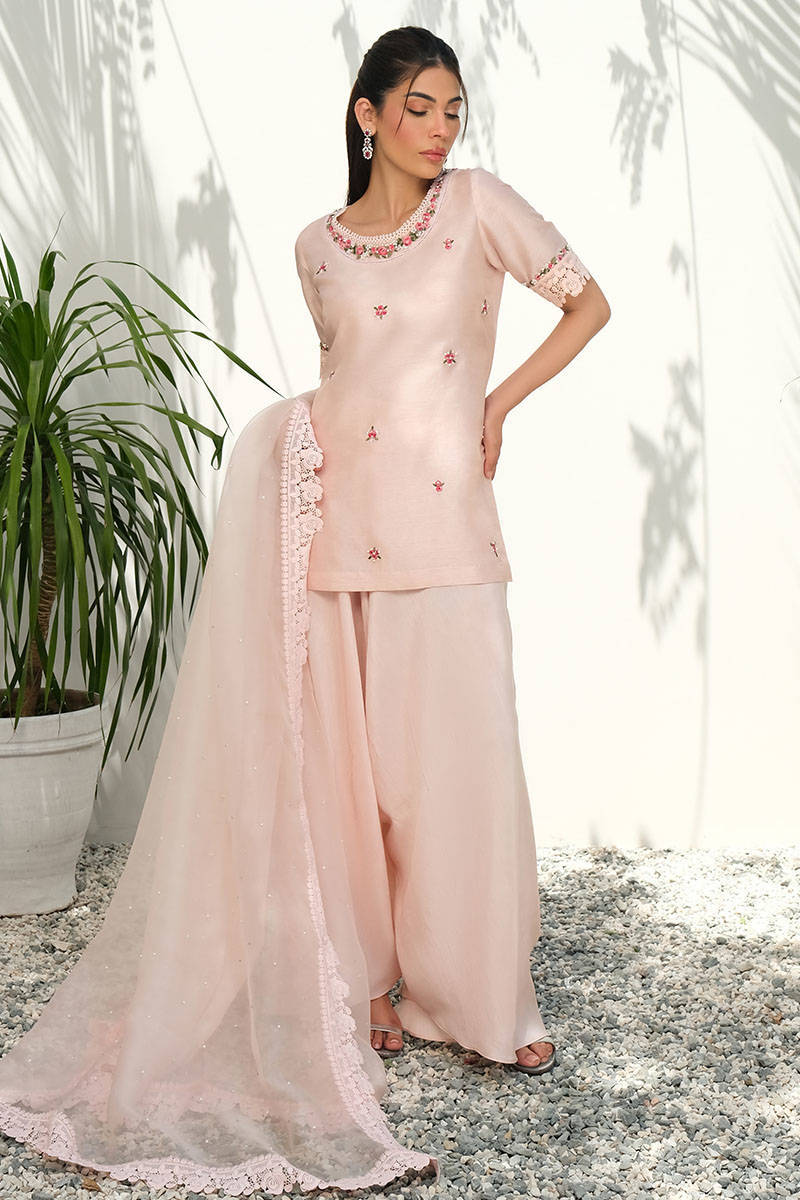 Picture of Pink Silk Floral With Pants