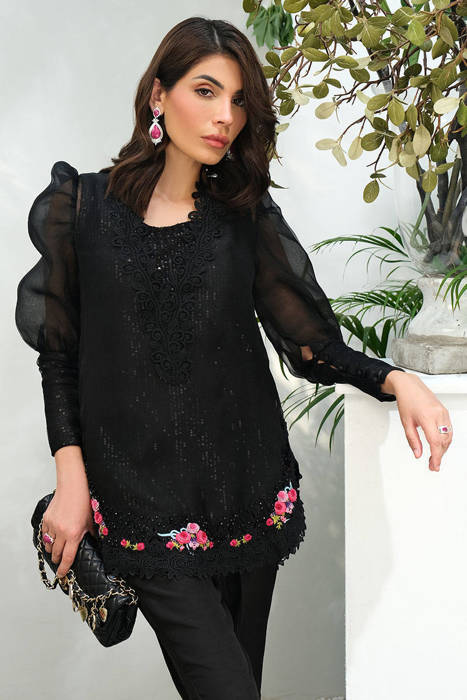 Black Sparkle Rose With Pants