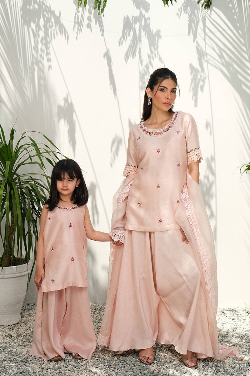 Picture of Pink Silk Floral With Pants