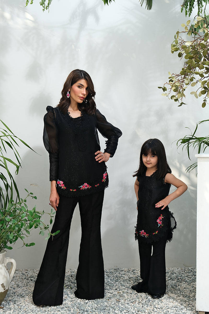 Picture of Black Sparkle Rose Kid