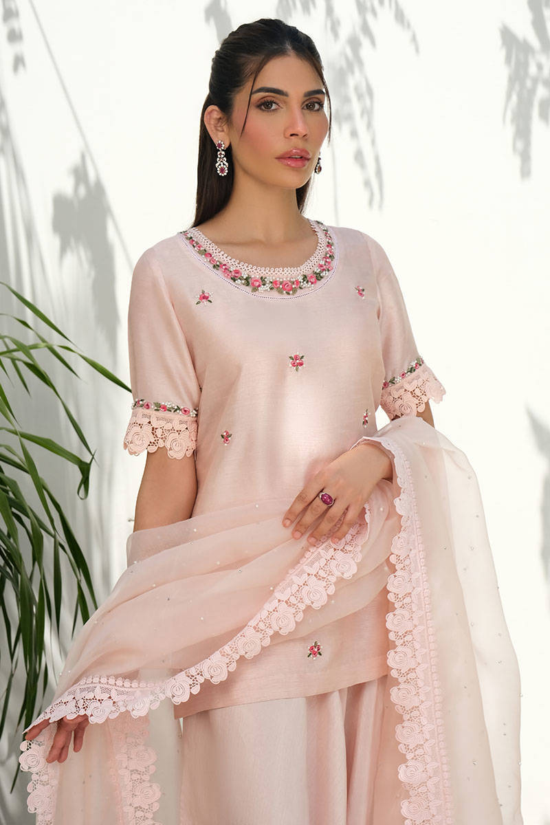 Picture of Pink Silk Floral With Pants