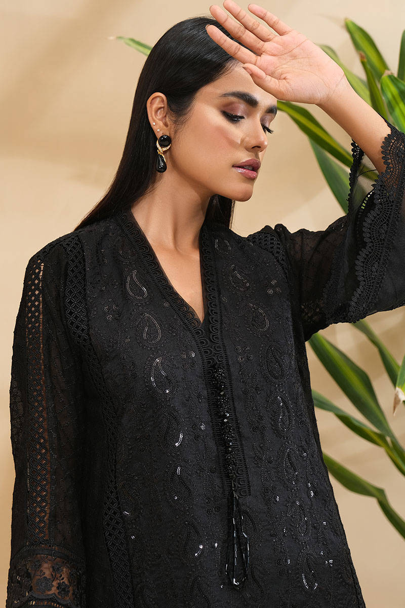Picture of Chikankari Black with Dupatta