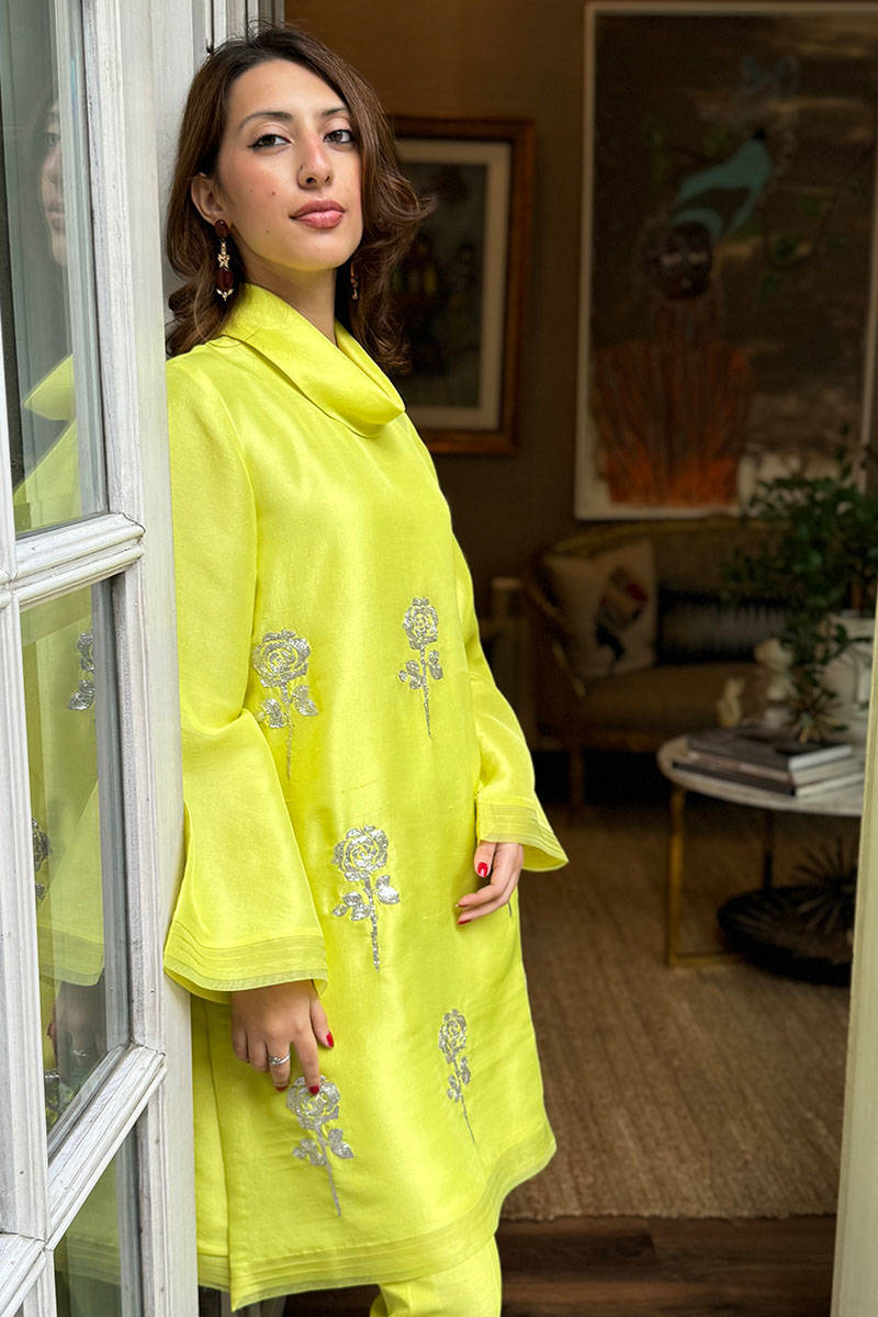 Picture of Mukesh Lime Rose With Pants