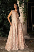 Picture of Crystal Lace Gown With Jumpsuit