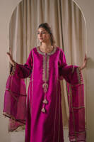 Picture of Magenta Silk with Pants
