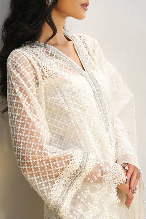White Sparkle With Dupatta