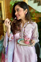 Picture of Lilac Bloom With Dupatta And Farshi Shalwar