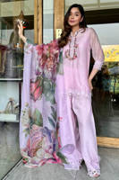 Picture of Lilac Bloom With Dupatta And Farshi Shalwar