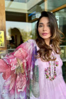 Picture of Lilac Bloom With Dupatta And Farshi Shalwar