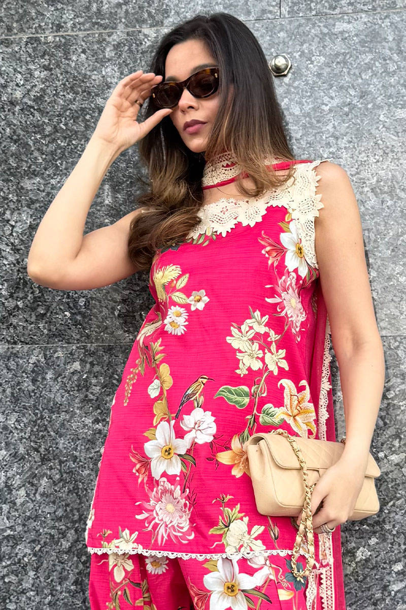 Picture of Wild Flower farshi co-ord set