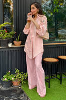 Picture of Pink June with Wide Leg Pants