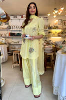Picture of Lemon June With Silk Farshi Shalwar